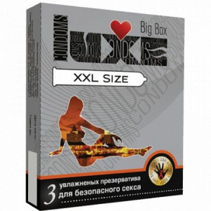 ЛЮКС ПРЕЗЕРВАТИВ №3 XXL БОЛЬШОЙ РАЗМЕР [LUXE]