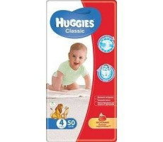 ХАГГИС ПОДГУЗНИКИ КЛАССИК 7-18КГ №50 МАКСИ [HUGGIES]