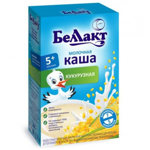 БЕЛЛАКТ КАША 200Г. КУКУРУЗА МОЛ. 5+