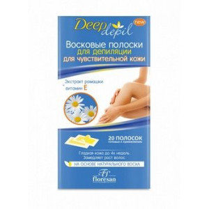ФЛОРЕСАН ДИП ДЕПИЛ ПОЛОСКИ Д/ДЕПИЛ. Д/ЧУВСТВ. КОЖИ РОМАШКА №20 Ф-484 [FLORESAN]