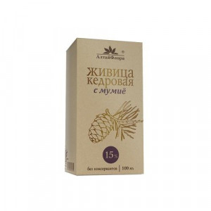 АДТАЙФЛОРА ЖИВИЦА КЕДРОВАЯ 15% 100МЛ. МУМИЕ