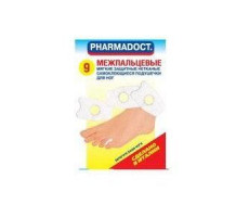 ФАРМАДОКТ ЛЕЙКОПЛАСТЫРЬ МЕЖПАЛЬЦЕВ. №9 ПАК. [PHARMADOCT]