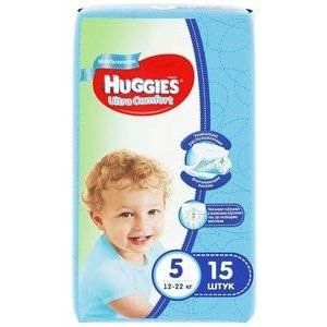 ХАГГИС ПОДГУЗНИКИ УЛЬТРА КОМФОРТ 12-22КГ Д/МАЛ. №15 [HUGGIES]