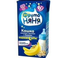 ФРУТОНЯНЯ КАША 200Г. ОВСЯНАЯ+БАНАН МОЛ. 6+МЕС.