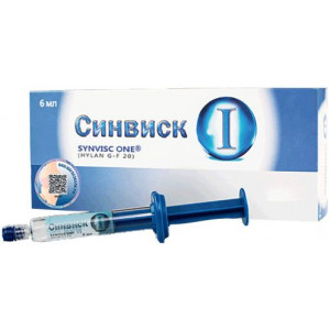 СИНВИСК УАН 6МЛ. №1 ПРОТЕЗ СИНОВИАЛЬНОЙ ЖИДКОСТИ ШПРИЦ [SYNVISK ONE]