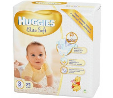 ХАГГИС ПОДГУЗНИКИ ЭЛИТ СОФТ 3 5-9КГ №21 [HUGGIES]