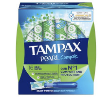 ТАМПАКС ТАМПОНЫ ПЕРЛ КОМПАК СУПЕР АППЛ. №16 ДУО [TAMPAX]