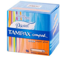 ТАМПАКС ТАМПОНЫ ПЕРЛ КОМПАК СУПЕР ПЛЮС АППЛ. №16 ДУО [TAMPAX]