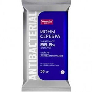 ПРЕМИАЛ САЛФЕТКИ ВЛАЖН. А/БАКТЕР. СЕРЕБРЯН. ЗАЩИТА №50 [PREMIAL]