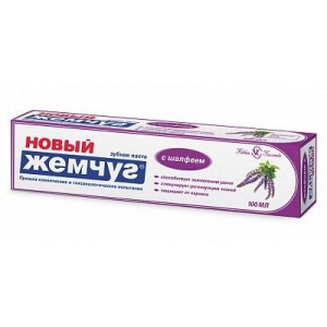 НОВЫЙ ЖЕМЧУГ ЗУБ.ПАСТА ШАЛФЕЙ 100МЛ.