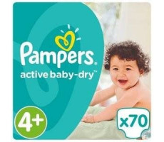 ПАМПЕРС ПОДГУЗН. АКТИВ БЕБИ ДРАЙ 9-16КГ №70 [PAMPERS]