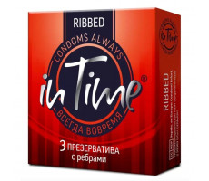 ИН ТАЙМ ПРЕЗЕРВАТИВ №3 RIBBED РЕБРА [IN TIME]