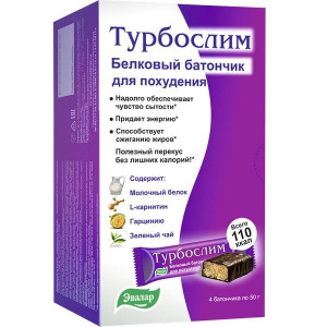 ТУРБОСЛИМ БАТОНЧИК Д/ПОХУД. ДИЕТИЧ. 50Г. №4 /ЭВАЛАР/