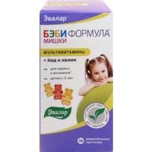 БЭБИ ФОРМУЛА ПАСТИЛКИ МИШКИ №30 ЖЕВ. /ЭВАЛАР/