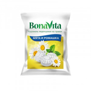 БОНА ВИТА КАРАМЕЛЬ НА ТРАВАХ МЯТА+РОМАШКА 60Г. [BONA VITA]
