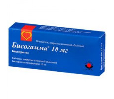 БИСОГАММА 10МГ. №30 ТАБ. П/П/О /ВЕРВАГ/