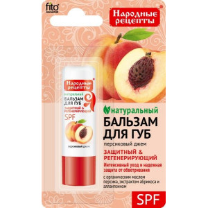 НАРОДНЫЕ РЕЦЕПТЫ БАЛЬЗАМ Д/ГУБ ПЕРСИК. ДЖЕМ 4,5Г. /ФИТОКОСМЕТИК/