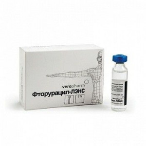 ФТОРУРАЦИЛ-ЛЭНС 50МГ/МЛ. 20МЛ. №10 Р-Р Д/В/СОСУД. ФЛ. /ЛЭНС-ФАРМ/