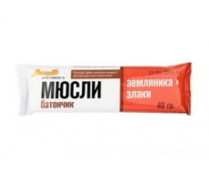 ВИТАЛАД МЮСЛИ-БАТОНЧИК ЗЕМЛЯНИКА+ЗЛАКИ 40Г. НА ФРУКТОЗЕ