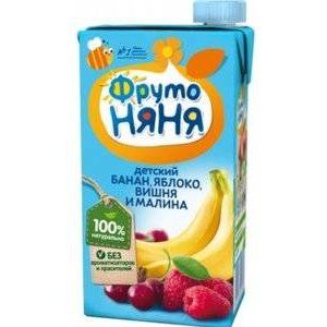 ФРУТОНЯНЯ НЕКТАР (СОК) 500МЛ. СНЕЖНЫЙ КАРНАВАЛ (БАНАН+ЯБЛОКО+ВИШНЯ+МАЛИНА) С 3ЛЕТ