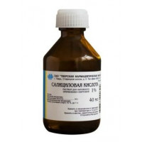 САЛИЦИЛОВАЯ К-ТА 1% 40МЛ. №1 СПИРТ. Р-Р Д/НАРУЖ.ПРИМ. ФЛ. /ТВЕРСКАЯ ФФ/