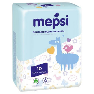 МЕПСИ ПЕЛЕНКИ 60Х60 №10 [MEPSI]