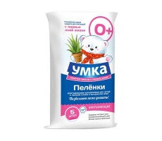 УМКА ПЕЛЕНКИ ВПИТ. 60Х60 №5 АЛОЭ. ЛИПКИЙ СЛОЙ