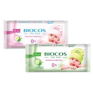 БИОКОС САЛФЕТКИ ВЛАЖН. ДЕТСК. №72 [BIOCOS]