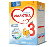 МАЛЮТКА 3 МОЛОЧКО ДЕТСКОЕ 600Г. 12+МЕС.