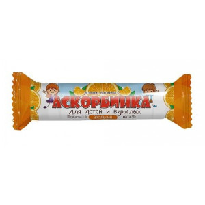 АСКОРБИНКА ВИТАМИН С АПЕЛЬСИН №10 (30Г.) ТАБ.ЖЕВ. /ФАРМ-ПРО/