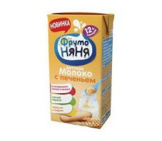 ФРУТОНЯНЯ ДЕСЕРТ КОКТЕЙЛЬ МОЛОЧНЫЙ ПЕЧЕНЬЕ 2,4% ЖИРА 200МЛ. 12+МЕС.