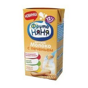 ФРУТОНЯНЯ ДЕСЕРТ КОКТЕЙЛЬ МОЛОЧНЫЙ ПЕЧЕНЬЕ 2,4% ЖИРА 200МЛ. 12+МЕС.