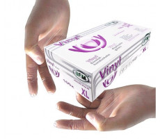 СФМ ПЕРЧАТКИ ВИНИЛ Н/СТЕР. Н/ОПУДР. Р.S(6-7) №100 (50ПАР) [SFM]