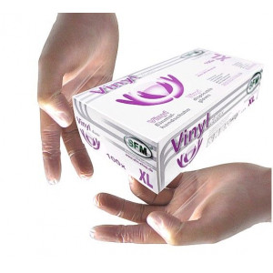 СФМ ПЕРЧАТКИ ВИНИЛ Н/СТЕР. Н/ОПУДР. Р.S(6-7) №100 (50ПАР) [SFM]