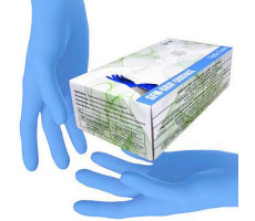 СФМ ПЕРЧАТКИ СМОТР. ФИОЛ.-ГОЛУБЫЕ Н/СТЕР. Н/ОПУДР. НИТРИЛ ТЕКСТУРИР. Р.M(7-8) ПАРА [SFM]