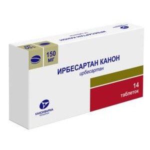 ИРБЕСАРТАН КАНОН 150МГ. №14 ТАБ. П/О