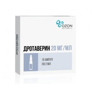 ДРОТАВЕРИН 20МГ/МЛ. 2МЛ. №10 Р-Р Д/ИН. АМП. /АТОЛЛ/ОЗОН/