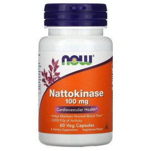 НАУ ФУДС НАТТОКИНАЗА 100МГ. №60 КАПС. [NOW FOODS]