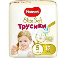 ХАГГИС ТРУСИКИ-ПОДГУЗНИКИ ЭЛИТ СОФТ 12-17КГ №19 [HUGGIES]