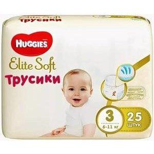 ХАГГИС ТРУСИКИ-ПОДГУЗНИКИ ЭЛИТ СОФТ 6-11КГ №25 [HUGGIES]