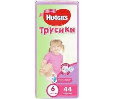 ХАГГИС ТРУСИКИ-ПОДГУЗНИКИ 16-22КГ. №44 Д/ДЕВ. [HUGGIES]