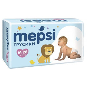 МЕПСИ ПОДГУЗНИКИ-ТРУСИКИ 6-11КГ. M №28 [MEPSI]