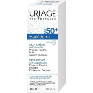 УРЬЯЖ БАРЬЕДЕРМ ЦИКА-КРЕМ ВОССТ. С CU-ZN SPF-50+ 40МЛ. [URIAGE]