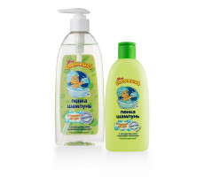 МОЕ СОЛНЫШКО ПЕНКА-ШАМПУНЬ С ГОЛОВЫ ДО ПЯТ АЛОЭ+РИС.МОЛОЧКО 400МЛ. ФЛ.