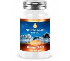НОРВЕГИАН ФИШ ОИЛ ОМЕГА-3-6-9 МАСЛО ЛОСОСЯ 745МГ. №120 КАПС. [NORWEGIAN]