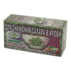 СИЛА РОСС.ТРАВ №19 ФИТОЧАЙ Д/СНИЖЕНИЯ САХАРА В КРОВИ 1,5Г. №20 ПАК. (+СТЕВИЯ)