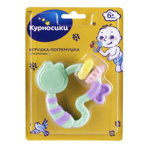 КУРНОСИКИ ИГРУШКА-ПОГРЕМУШКА ГУСЕНИЧКА МЯТ. /АРТ.21385/