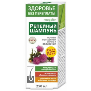 ЗДОРОВЬЕ БЕЗ ПЕРЕПЛАТЫ НЕОГАЛЕН ШАМПУНЬ П/ВЫПАД.ВОЛОС РЕПЕЙНЫЙ 250МЛ. [NEOGALEN]