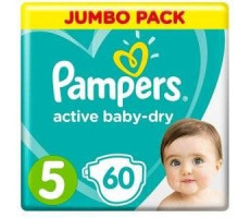 ПАМПЕРС ПОДГУЗН. АКТИВ БЕБИ ДРАЙ 5 ЮНИОР 11-16КГ №60 [PAMPERS]