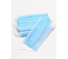 МАСКА МЕД. ТРЕХСЛОЙНАЯ (3-Х) НА РЕЗИНКЕ №50 ГОЛУБАЯ